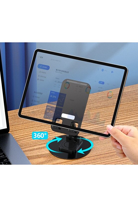 Katlanabilir Telefon Tutucu Stand Yuvarlak Tabanlı