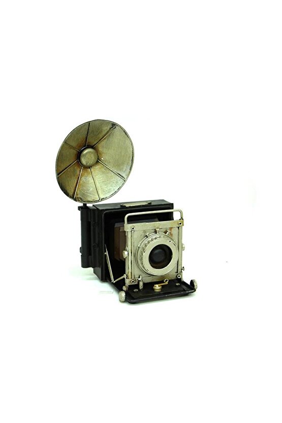 Dekoratif Metal Fotoğraf Makinesi Biblo Vintage Hediyelik