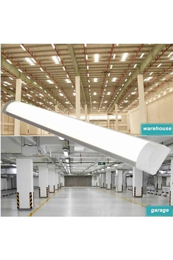 Günışığı 3000K, 36 Watt, 120 Cm, Ultra Kaliteli,  Led Bant Armatür, Birinci Sınıf Led Armatür