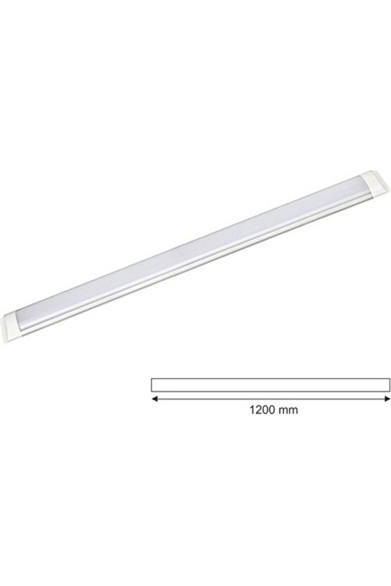 10 Adet, 36 Watt, 120 Cm, Ultra Kaliteli, Beyaz Işık, 6500 Kelvin Led Bant Armatür, 10lu Paket