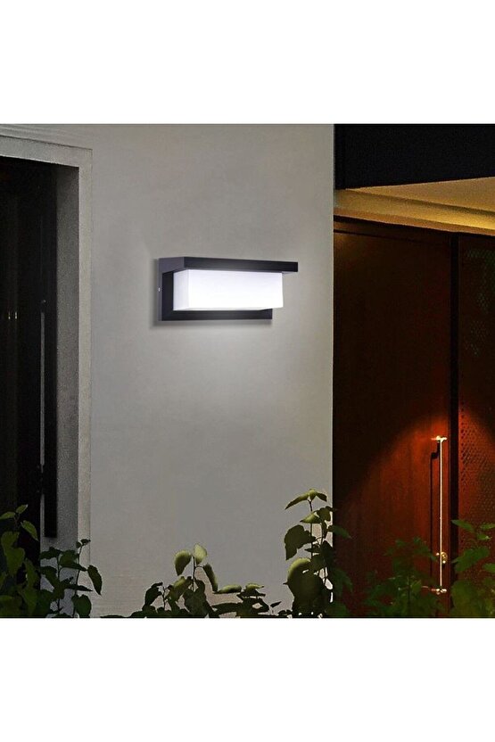 Modern Tasarım 18 Watt Beyaz Işık Ledli Bahçe, Teras, Kamelya, Veranda Apliği, Modern Led Armatür