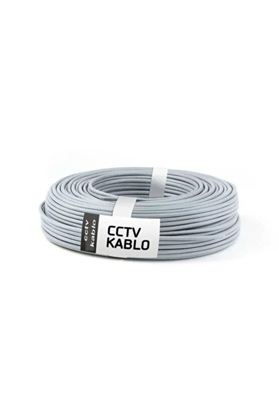 50 Metre Güvenlik Kamera Kablosu Cctv 2+1 Ahd Analog Kamera Kablo 7654