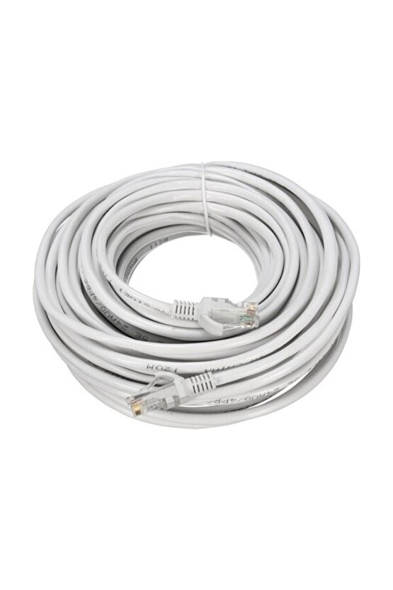 10mt 10 Metre Cat6 Rj45 Hazır Modem Bilgisayar Pc Ethernet Internet Kablo Hazır