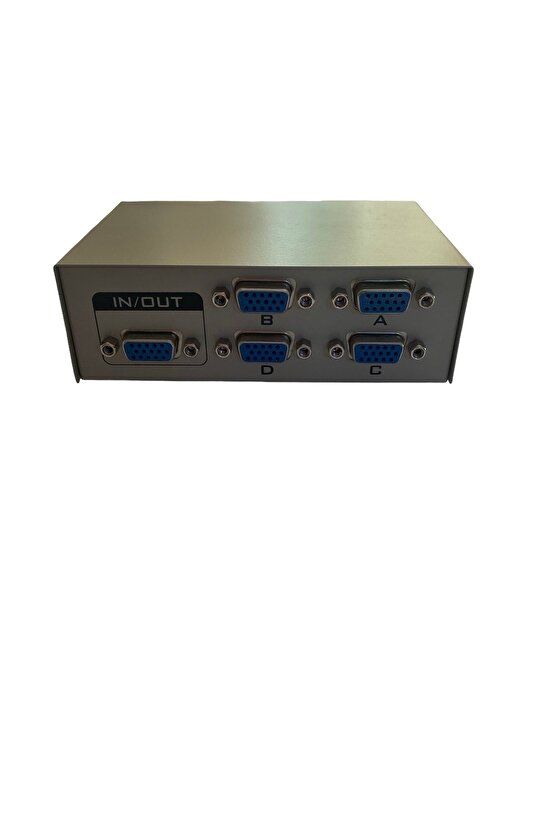 4 Port Vga Switch Dağıtıcı 4 Pc - 1 Monitör Bağlantı Aktarım