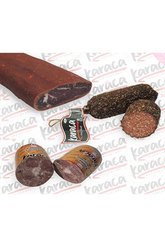 Osmanlı Sucuk 1000 gr Bonfile Kuşgömü Çemensiz Pastırma 1000 gr Blok Dana Kavurma 1000 gr