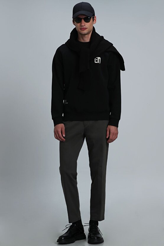 Owen Erkek Sweatshirt Siyah