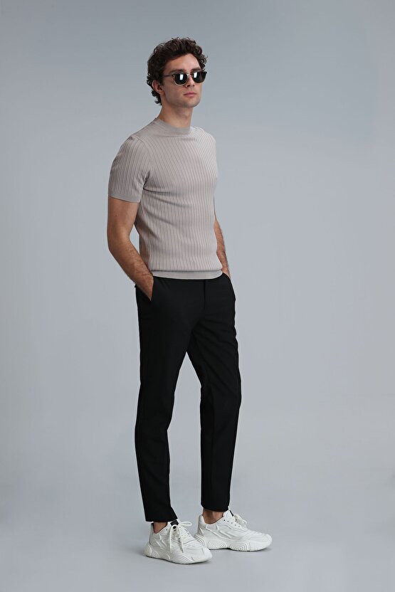 Hery Smart Erkek Chino Pantolon Slim Fit Siyah