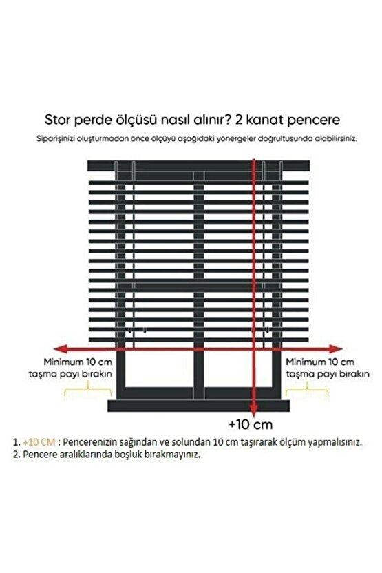 Blackout Karartma Işık Geçirmeyen Stor Perde Beyaz