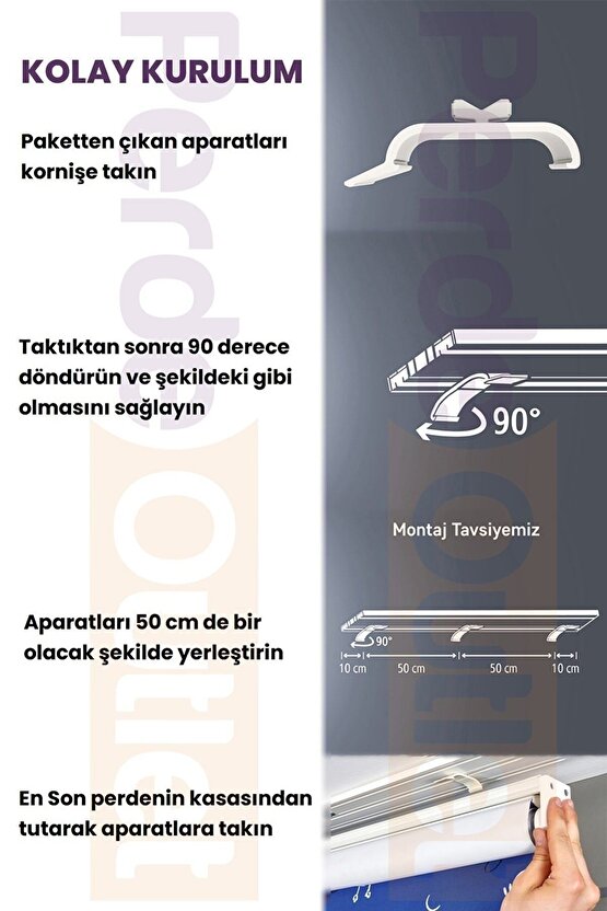 Çift Mekanizmalı Tül Stor Perde Beyaz Naturel Keten