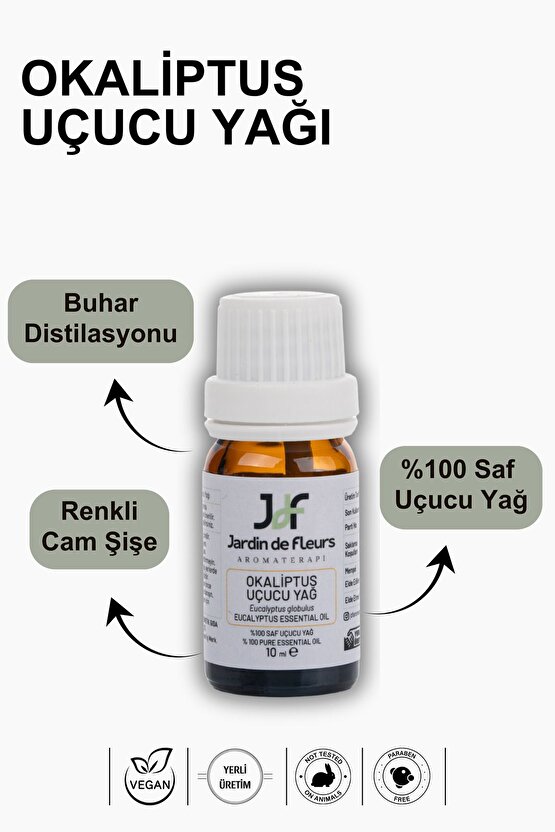 Okaliptus (eucalyptus) Uçucu Yağı 10 Ml - %100 Saf Aromaterapi Yağı