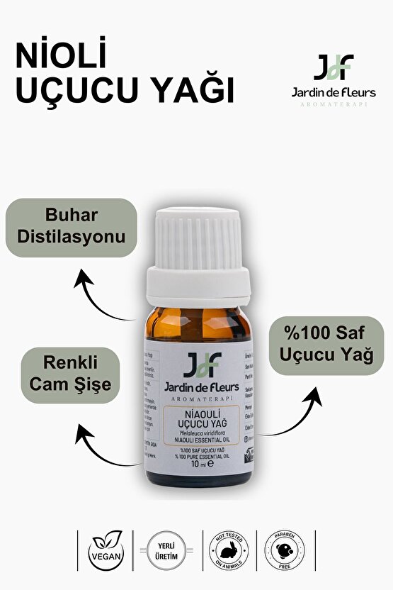 Nioli (Niaouli) Uçucu Yağı 10 ml - %100 Saf Aromaterapi Yağı