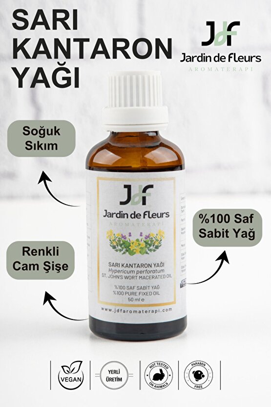 Sarı Kantaron (St. Johns Wort) Yağı 50 ml - %100 Saf Aromaterapi Yağı