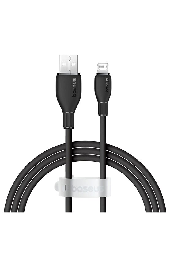 Pudding Hızlı Şarj Özellikli Usb To Lightning 2.4 A. Kablo 1.2m Siyah