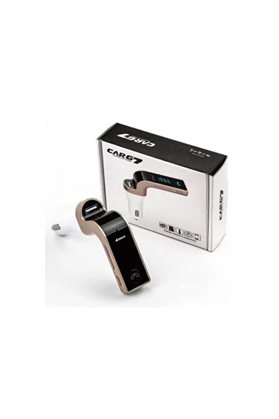 Car S7 Led Bluetooth Fm Transmitter Araç Kiti Usb Microsd