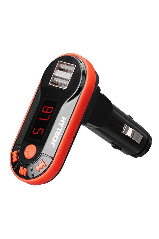 Hy-xcb25 5v 1a Led Ekran Usb Tf Desteği Kırmızı Bluetooth Fm Transmitter