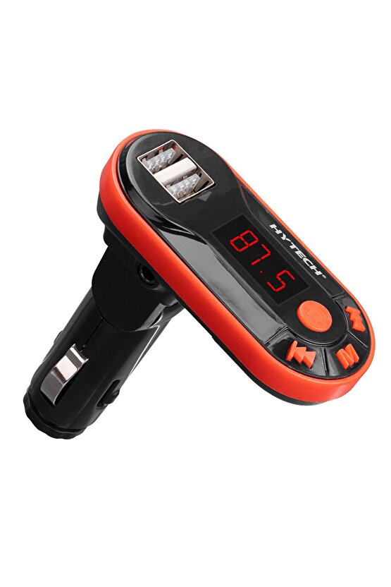 Hy-xcb25 5v 1a Led Ekran Usb Tf Desteği Kırmızı Bluetooth Fm Transmitter