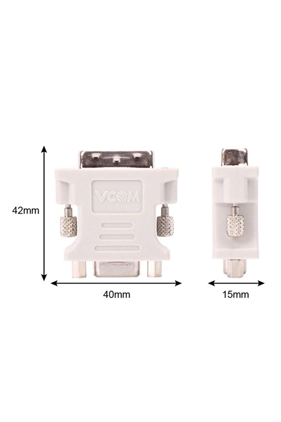 Ca301 Dvi 24 5 Erkek To Vga Dişi Dönüştürücü