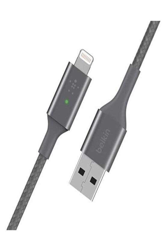 Smart LED Şarj Kablosu USB-Gri