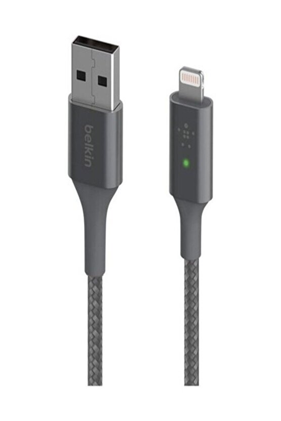 Smart LED Şarj Kablosu USB-Gri