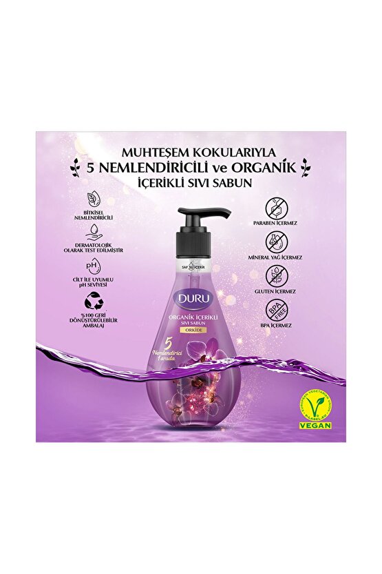 Organik Içerikli Sıvı Sabun 500ml,orkide