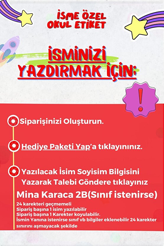 Okul Etiketi Özel İsimli LOL Bebek Karekterli Defter Çanta Matara Kalem Kişiye Özel İsimli Yazılı