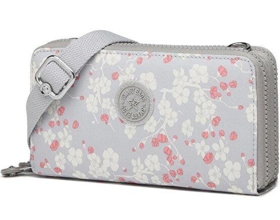 Smart Bags Çapraz Askılı Cüzdan Çanta Krinkıl Kumaş 3174 Flower