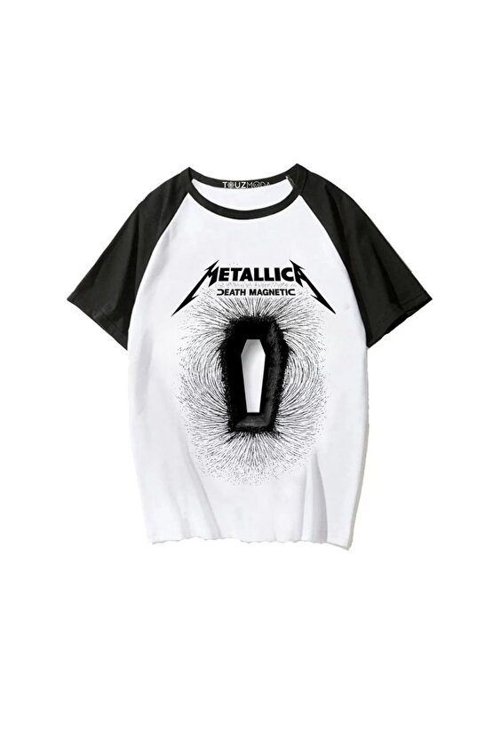 Rock Serisi Metallica Death Magnetic Baskılı Unisex Oversize  T-Shirt