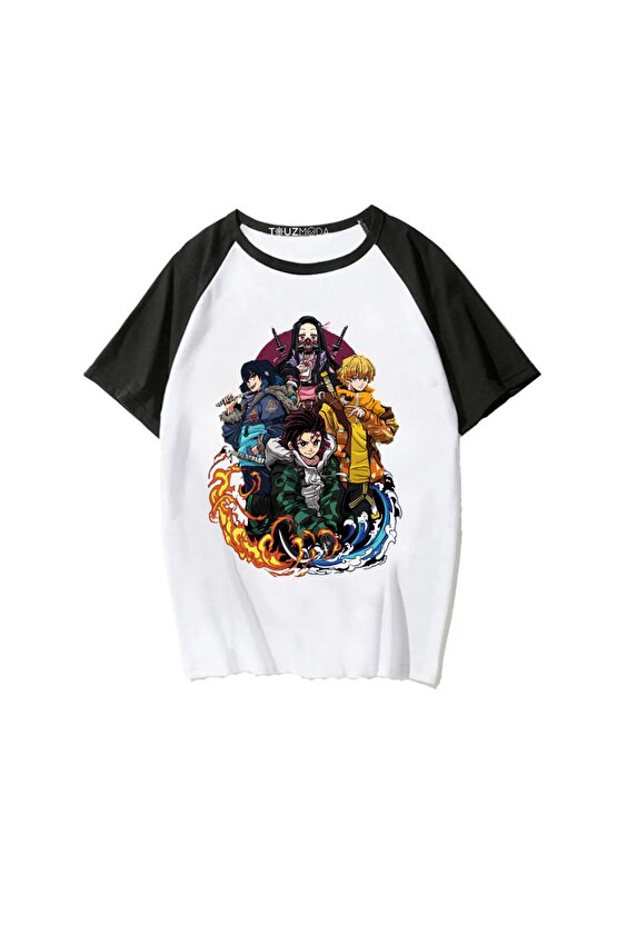 Anime Demon Slayer Baskılı Unisex Oversize  T-Shirt