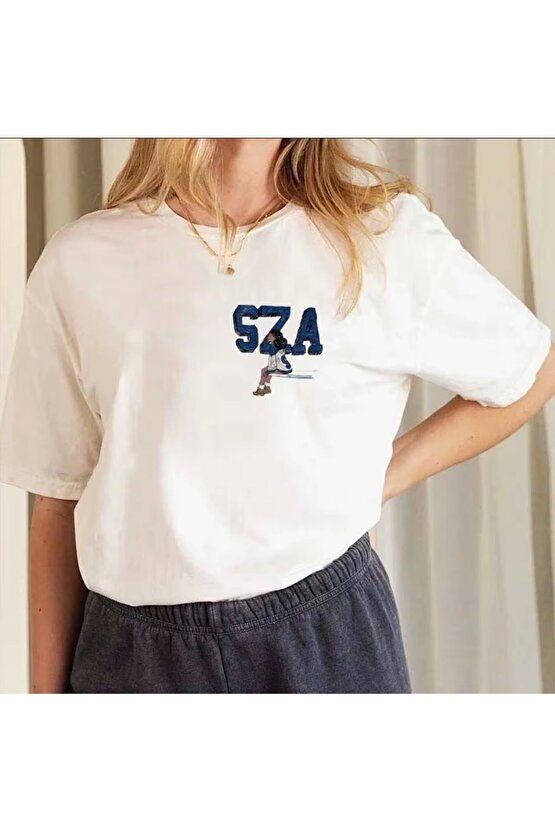 SZA Baskılı Unisex Oversize  T-Shirt