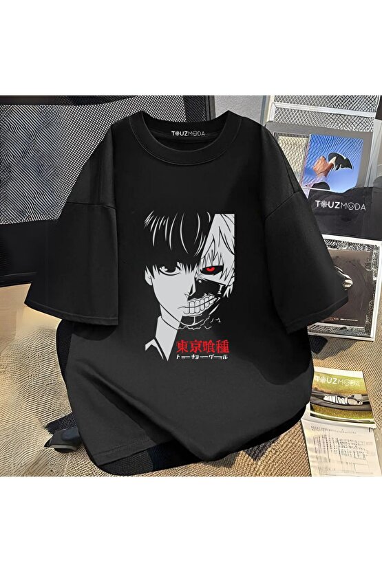 Anime Tokyo Ghoul Baskılı Unisex Oversize  T-Shirt