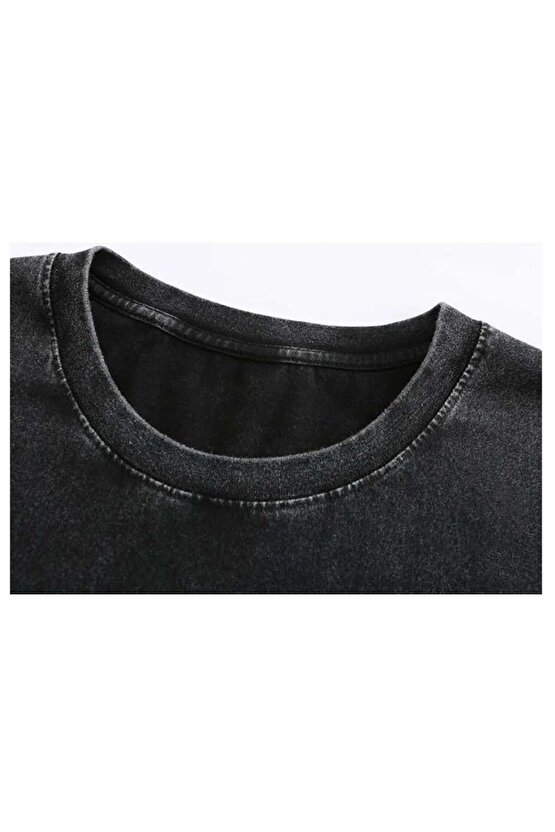 Yıkamalı Lana Del Rey  Baskılı Unisex Oversize Vintage T-shirt