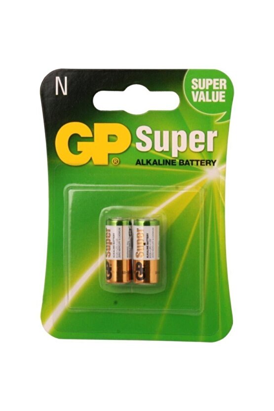 Gp910a Süper Alkalin Lr1n910a Boy Yarım Kalem Pil, 1.5 Volt, 2li Kart