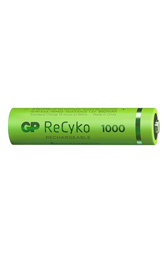 Gp Recyko 950 Mah R03 Aaa Şarjlı 2li Pil Gp100aaahce-2eb2 (GPRHC103E000)