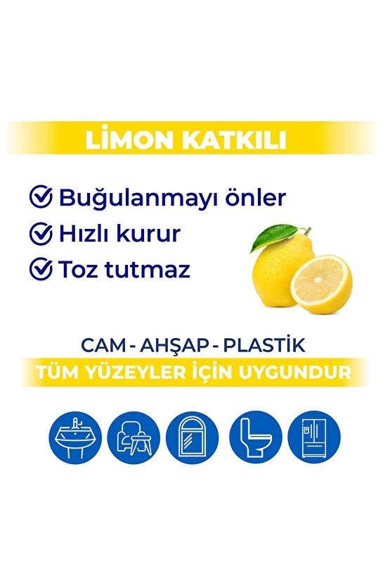 Pratik Yüzey Temizlik Havlusu Beyaz Sabun, Lavanta & Limon 96lı (288 YAPRAK)