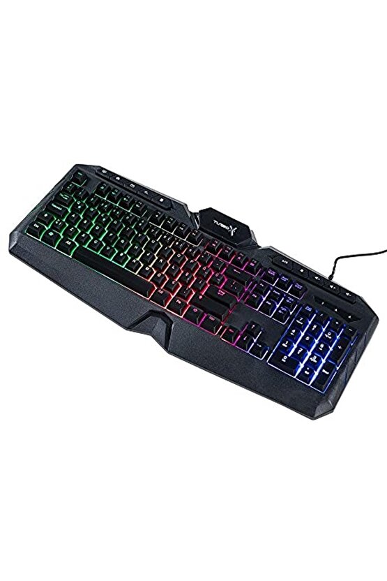 Compound TR-GK102 USB Kablolu Gaming Standart Q Rainbow Aydınlatma Multimedia Klavye