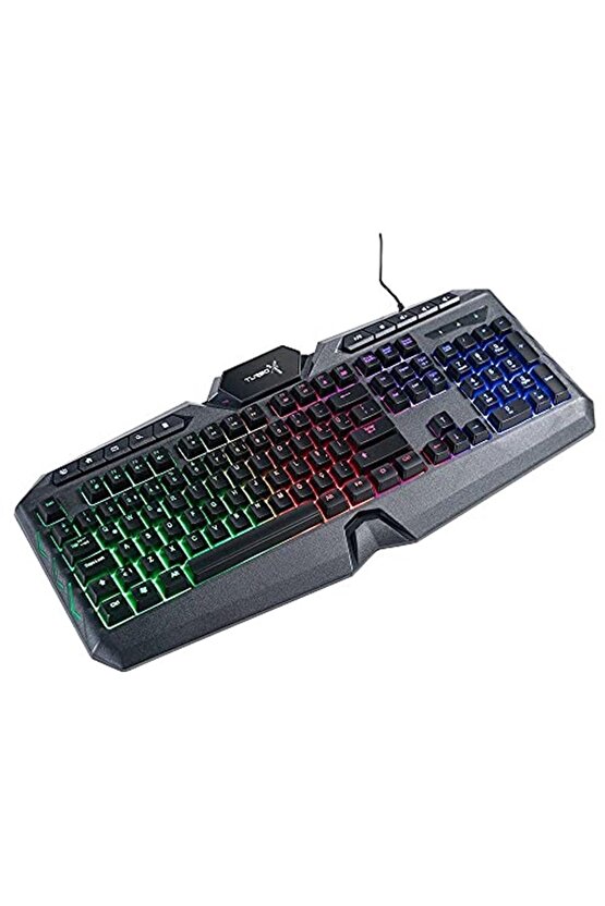 Compound TR-GK102 USB Kablolu Gaming Standart Q Rainbow Aydınlatma Multimedia Klavye