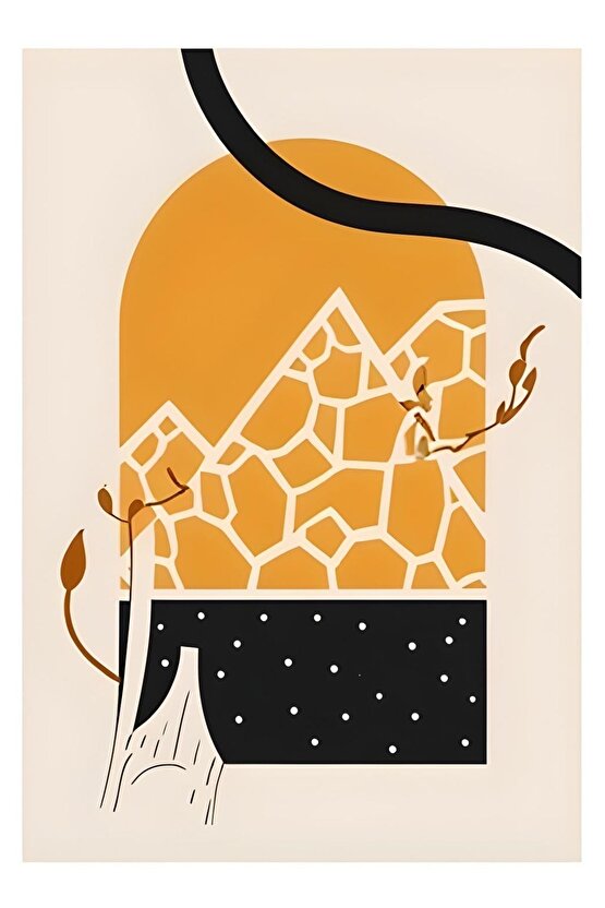 Matisse - Boho - Art Deco - Soyut - Doğa ( 3 lü Çerçevesiz ) Poster - Afiş - Tablo KR2C00169