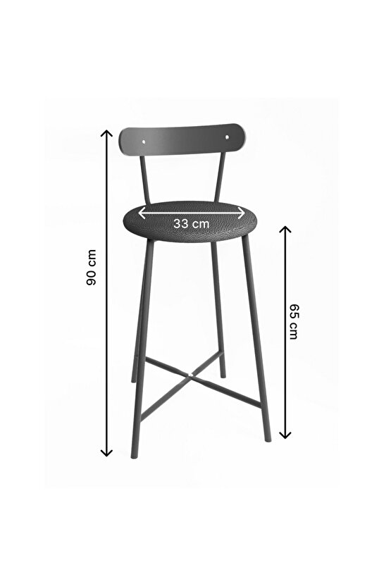 Bar Sandalyesi Mutfak Taburesi Döşemeli 1514