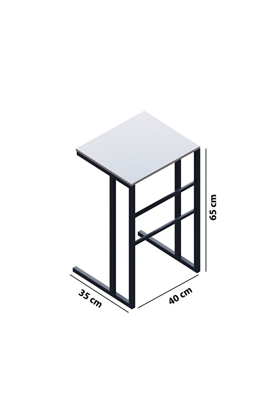 Bilgisayar Sehpası Laptop Masası Notebook Standı Beyaz 1409