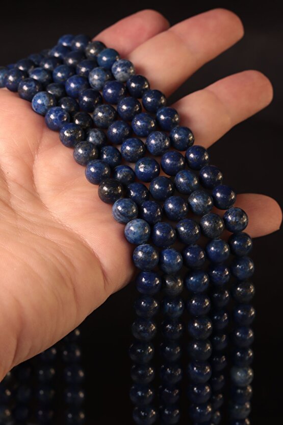 Sertifikalı Lapis Lazuli Doğal Taş Dize 8 Mm