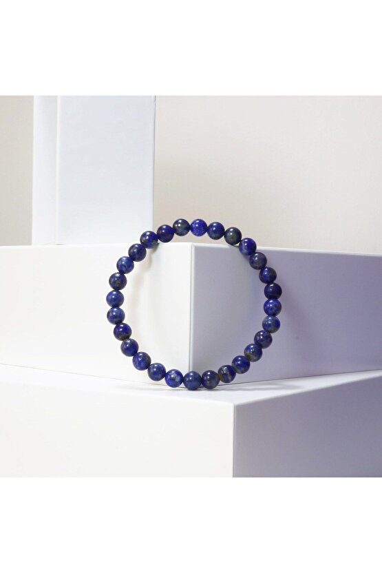 Lapis Lazuli Taşı Bileklik| 8mm Küre Kesim