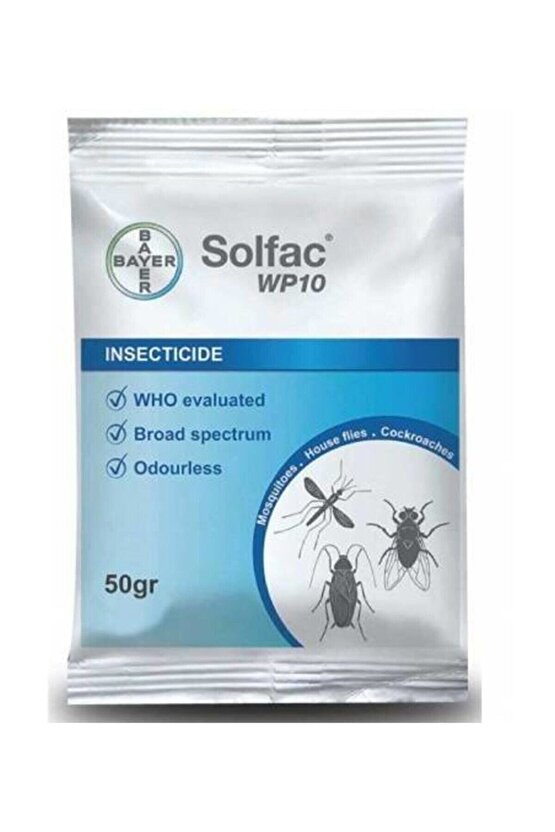 Bayer Solfac Wp 10 Tüm Haşereler Için Toz Böcek Ilacı