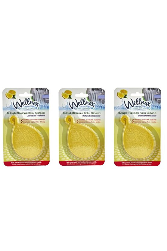 Bulaşık Makinası Koku Giderici Limon Esintisi Kokulu X3