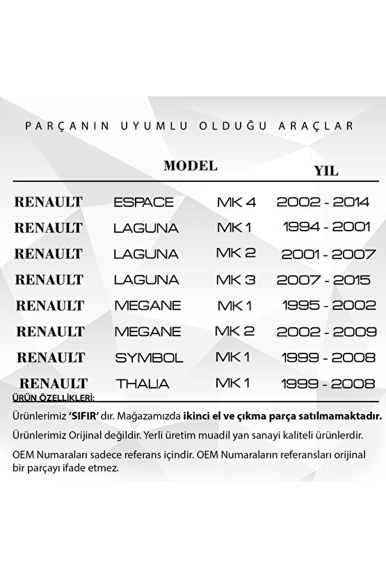 Renault Clio, Megane, Laguna, Scenic Için Termostat Kapağı Ve Contası 5li