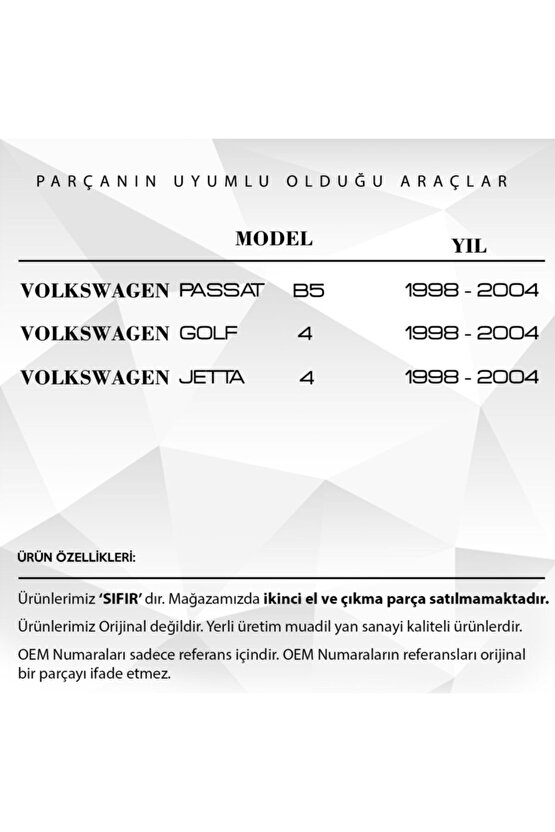 Vw Passat,golf,jetta Için Sol Ön Cam Açma Düğme Çerçevesi -siyah