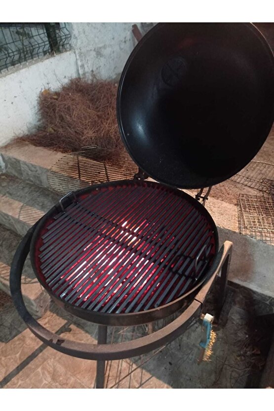 34,5 Cm Yuvarlak Daire Döküm Küre Mangal Izgarası Blooma,weber,grillstar,robust Mangallarına Uygun