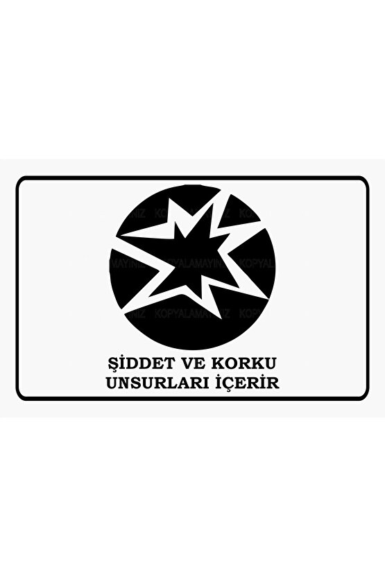 rtük tv uyarıları şiddet ve korku komik sözler duvar yazıları retro ahşap poster tablo