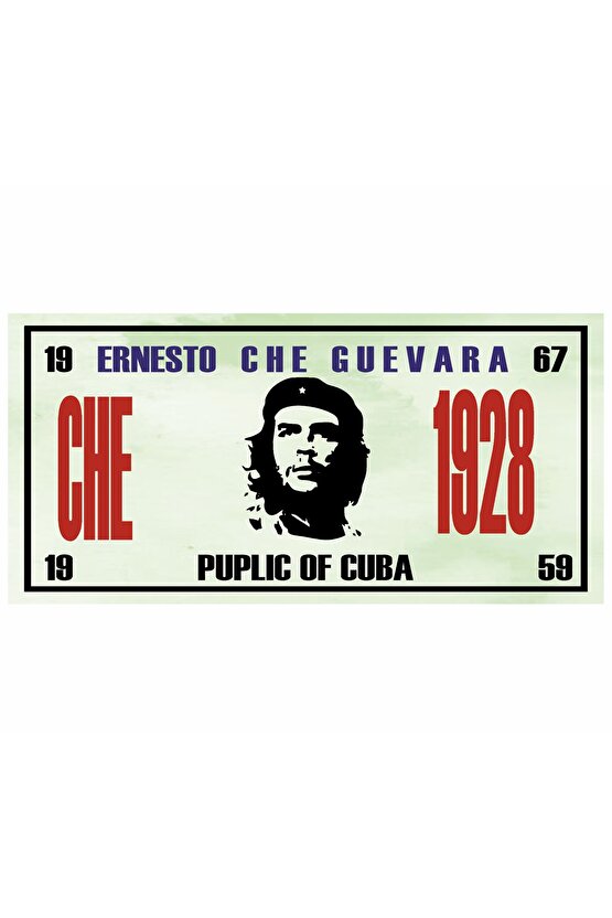 ernesto che guevara küba devrimi ev dekorasyon tablo tabela tarz mini retro ahşap poster