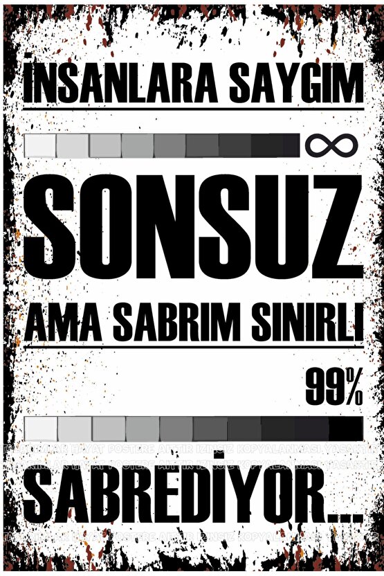 sabrediyor komik atarlı kamyon arkası sözler duvar yazıları ev dekorasyon retro ahşap poster