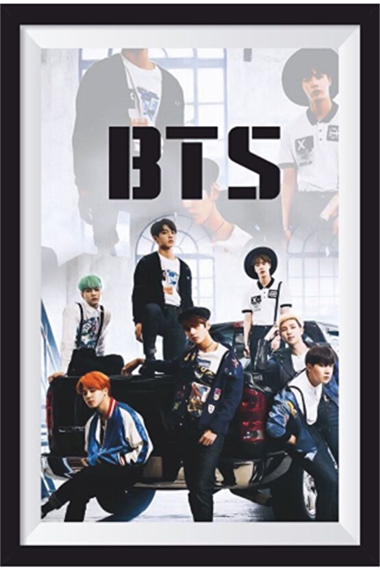 K-pop Bts Çerçeve Görünümlü Ahşap Poster-20